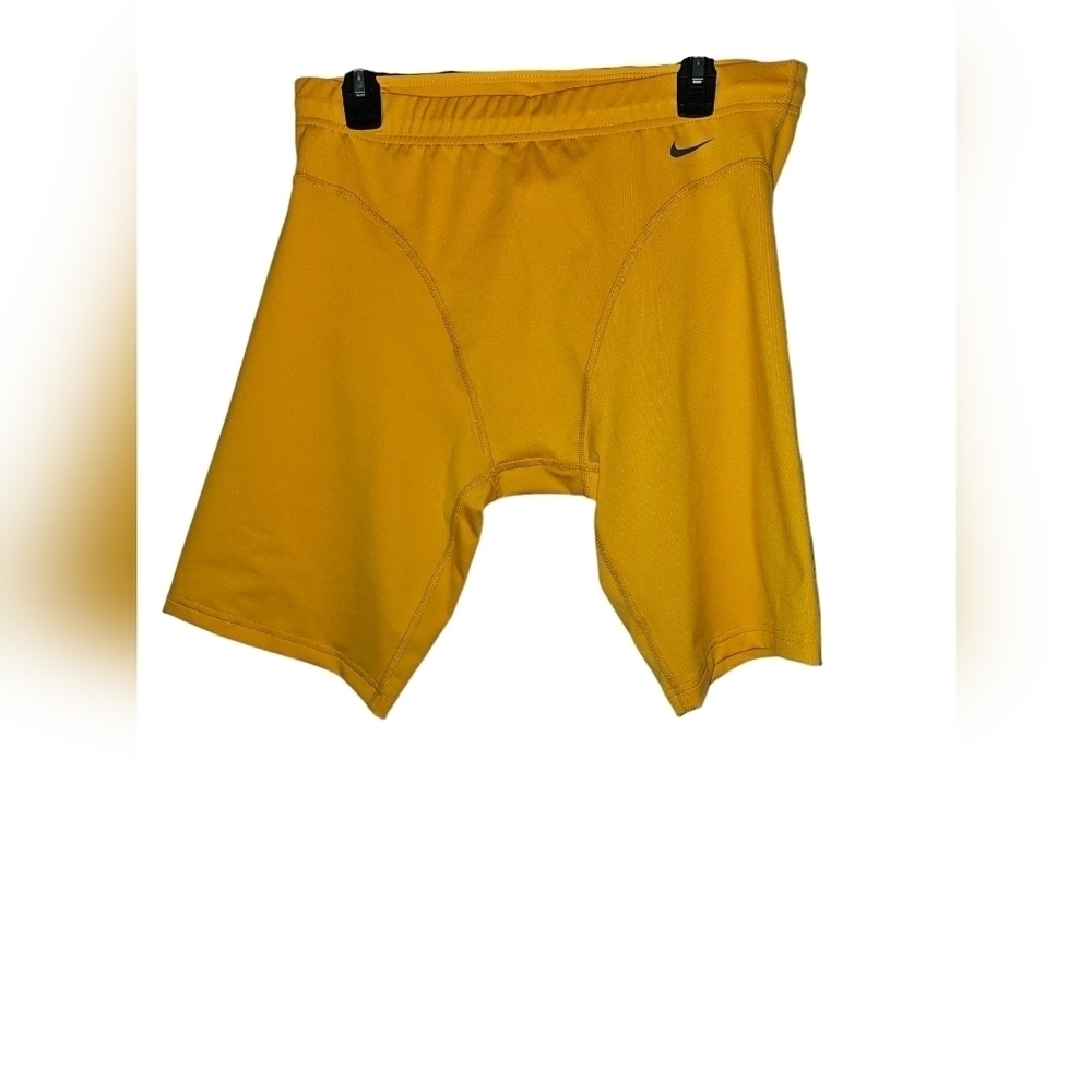 Nike Compression Pro Elite Shorts Made in USA Rare Yellow 337780-750 Size XXL